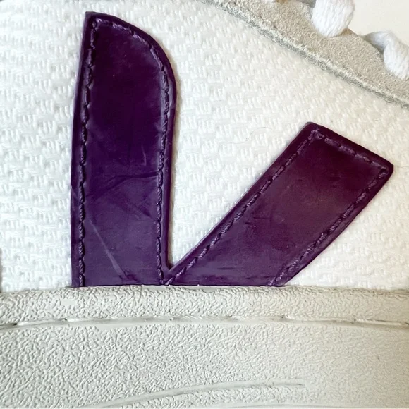 Veja V-10 Suede Mesh Sneakers White Purple Size 6 EU 37